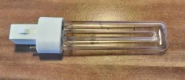 UV-C Lampe zur Oberflächenbehandlung fürs maisgranulat